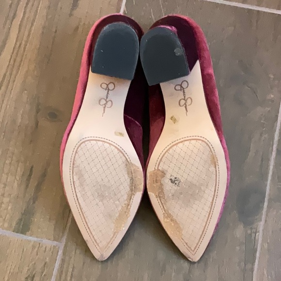 Jessica Simpson Velvet Block Heels - Picture 5 of 6